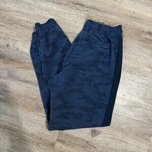 Athleta Brooklyn Textured Joggers Camo Blue Size 6